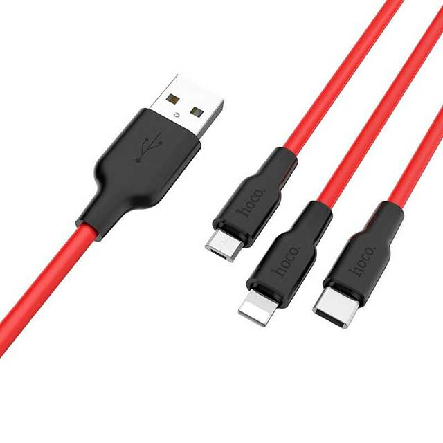 HOCO X21 USB 3 в 1 кабель